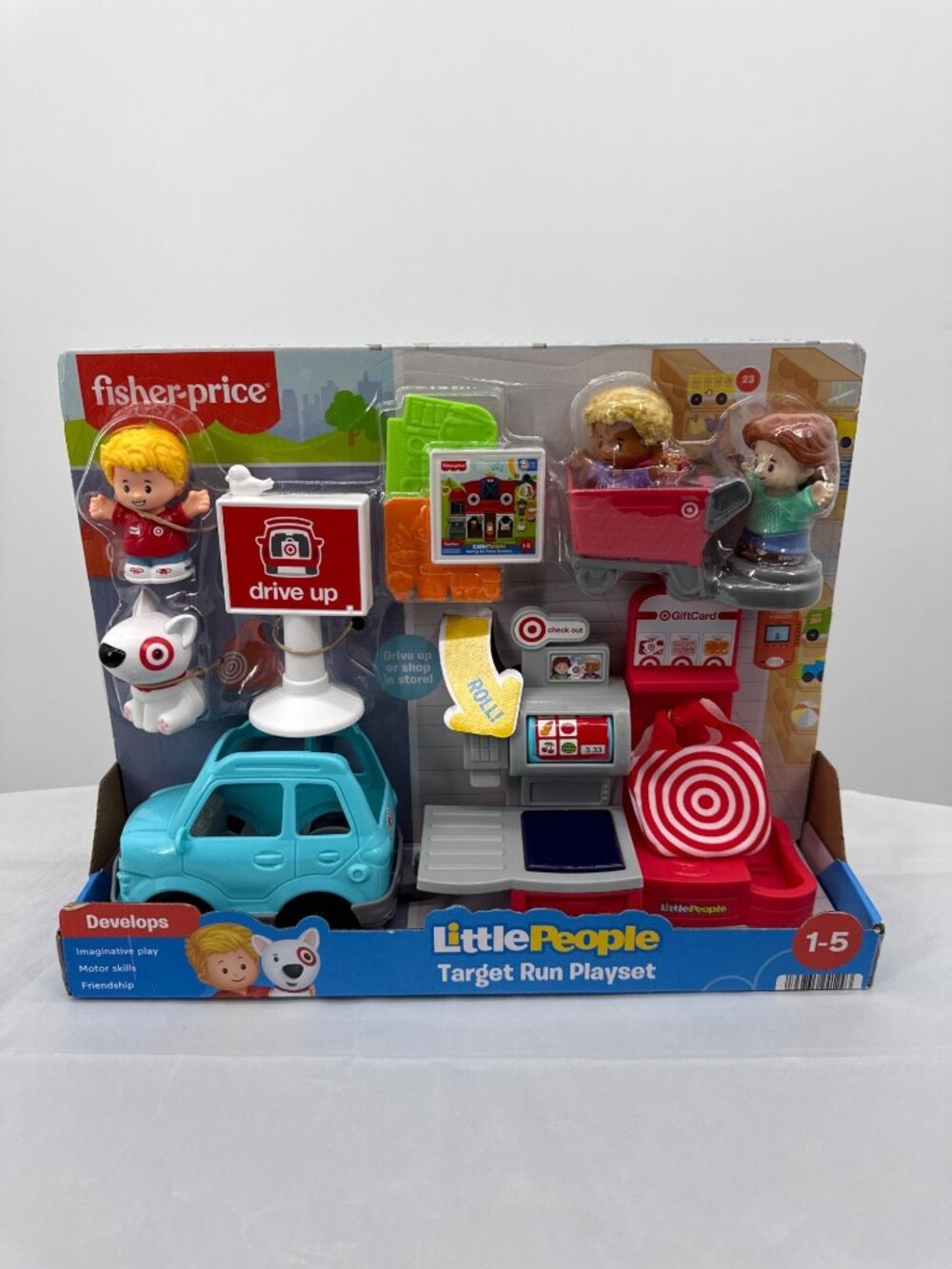 Fisher-Price Little People Target Run Playset NIB Bullseye Dog Toddler Toy Cute